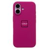 Чехол-накладка ORG Silicone Case SafeMag с анимацией для смартфона Apple iPhone 16, фуксия