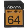 Карта памяти SDXC ADATA 64Gb Class 10 UHS-II U3 (ASDX64GUII3CL10-C)