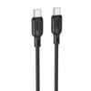 Кабель USB Type-C-USB Type-C, 2 м, черный, Borofone BX113 Lenny
