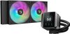 Жидкостное охлаждение Deepcool MYSTIQUE 240 ARGB, 250 Вт, 2x120 мм