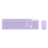 Клавиатура + мышь SmartBuy ONE 250288AG, USB, радиоканал, белый/сиреневый (SBC-250288AG-WV)