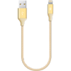 Кабель USB-Lightning 8-pin, 30 см, золотистый, TTEC AlumiCable (2DK28A)