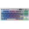 Клавиатура Royal Kludge RK M87, Bluetooth/Радиоканал/USB, белый (6977576550441)