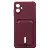 Чехол-накладка Activ SC304 с картхолдером для смартфона Samsung Galaxy A06, бордовый