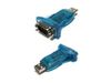 Переходник (адаптер) USB(Am)-COM(9m), синий, ORIENT