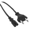 Кабель питания Exegate EX297812RUS, CEE 7/16-IEC-320-C7, 3 м, черный