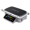 Гриль Polaris PGP 3002DP Optimal Temp 2.1 кВт, черный/стальной