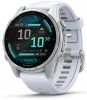 Смарт-часы Garmin Fenix 8, серебристый/белый