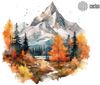 Коврик для мыши Cactus Autumn mountains, 220x180x2 мм, принт