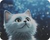 Коврик для мыши Cactus White Cat, 220x180x2 мм, принт