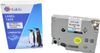 Кассета с лентой G&G TZES231, 1.2 см x 8 м, черный на белом