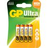 Батарейка GP Ultra, AAA (LR03/24А), 1.5V, 4 шт