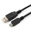 Кабель USB 2.0(Am)-Mini USB 2.0(Bm), 1 м, черный