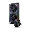 Жидкостное охлаждение JONSBO TH-240 Black, 260 Вт, 2x120 мм