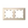Рамка Systeme Electric AtlasDesign Air, 2-поста, бежевый