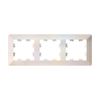 Рамка Systeme Electric AtlasDesign Air, 3-поста, жемчуг