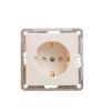 Розетка Systeme Electric (Schneider Electric) Wessen W59, однопостовая, слоновая кость