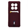 Чехол-накладка Activ SC304 с картхолдером для смартфона Xiaomi Redmi Note 14 Pro, бордовый