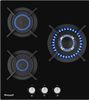 Газовая варочная панель WEISSGAUFF HG 430 BGV 3 конфорки, черный
