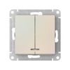 Выключатель Systeme Electric, 2кл., жемчуг