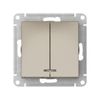 Выключатель Systeme Electric, 2кл., шампань