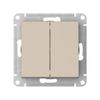 Выключатель Systeme Electric, 2кл., песочный