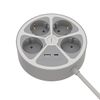 Сетевой фильтр Ritmix RM-341C, 4-розетки, 3 м, белый/серый (RM-341C)