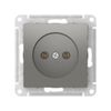 Розетка Systeme Electric (Schneider Electric) AtlasDesign, однопостовая, сталь