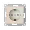 Розетка Systeme Electric (Schneider Electric) AtlasDesign, однопостовая, жемчуг