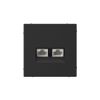 Розетка RJ-45+RJ-45 скрытый монтаж, System Electric (GAL001085)