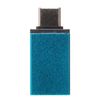 Переходник (адаптер) USB(Af)-USB Type-C(m), 4 см, синий (227685)