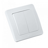 Выключатель Hegel, 2кл., белый