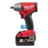Гайковерт Milwaukee M18 ONEIWF12-502X FUEL ONE-KEY, аккумуляторный, ударный
