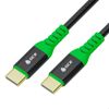 Кабель USB Type-C(m)-USB Type-C(m), 3 м, черный, Greenconnect Premium GCR-C110 (GCR-56372)