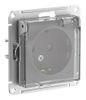 Розетка Systeme Electric (Schneider Electric) ATLASDESIGN AQUA, однопостовая, алюминий