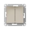 Выключатель Systeme Electric AtlasDesign, 2кл., шампань