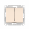 Выключатель Systeme Electric, 2кл., бежевый