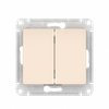 Выключатель Systeme Electric, 2кл., бежевый