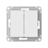 Переключатель Systeme Electric, 2кл., белый