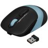 Мышь A4Tech Fstyler FB10CS, Bluetooth/Радиоканал, черный/синий (FB10CS USB ASH BLUE)