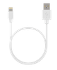 Кабель USB-Lightning 8-pin(m), 1 м, белый, Maxvi MC-03 (MC-03 white)