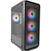 Корпус XASTRA A403 4FC12F, Midi-Tower, без БП, черный