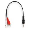 Кабель соединительный Jack 3.5mm(M) 2xRCA(M), 20 см, Cablexpert CCA-458-0.2M-N