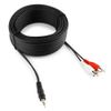 Кабель соединительный Jack 3.5mm(M) 2xRCA(M), 15 м, Cablexpert CCA-458-15M-N
