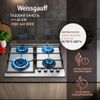 Газовая варочная панель WEISSGAUFF HGG 641 WGV 4 конфорки, белый