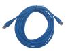 Кабель-удлинитель USB(Am)-USB(Bm), 5 м, синий, Netko Optima