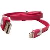 Кабель Lightning 8-pin(m)-Lightning 8-pin(m), 1 м, розовый IQFuture