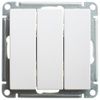 Выключатель Systeme Electric Wessen, 3кл., белый