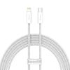 Кабель USB Type-C(m)-Lightning 8-pin(m), 2 м, белый, Baseus Dynamic CALD000102 (CALD000102)