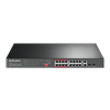 Коммутатор Mercusys MS118CP, 16x100 Мбит/с, SFP/uplink: RJ-45x2 (MS118CP)